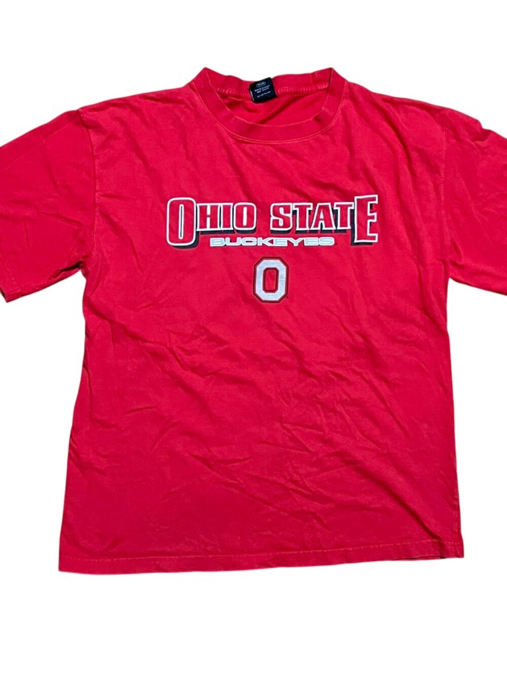 Ohio State University Buckeyes Vintage Y2K Red Graphic T-Shirt, Men's XL